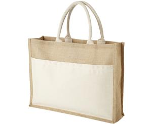 Bullet Mumbay Jute Tote (Pack Of 2) (Natural) - PF2585