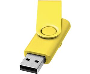 Bullet Rotate Metallic Usb Stick (Yellow) - PF1525