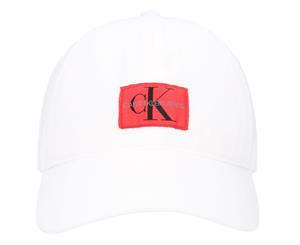 Calvin Klein Jeans Monogram Baseball Cap - Bright White/Red