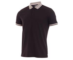 Calvin Klein Tip Collar Polo - Black - Mens