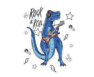 Cartoon Rock Dinosaur Wall Stickers Decals (Size 100cm x 80cm)