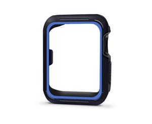 Catzon Apple Watch Screen Protector Soft TPU All Around Protective Case Ultra-Thin Anti-Scratch Bumper Cover -Black Blue