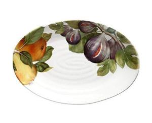 Ceramica Cuore Frutti Oval Platter 38x26cm Fig Pear