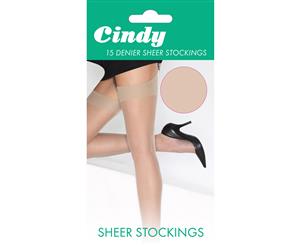 Cindy Womens/Ladies 15 Denier Sheer Stockings (1 Pair) (Bamboo) - LW110