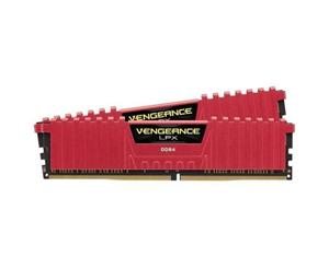 Corsair Vengeance LPX Red 8GB(4GBx2) 2400MHz DDR4 Desktop RAM CMK8GX4M2A2400C14R