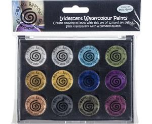 Cosmic Shimmer Iridescent Watercolor Palette Set 10-Decadent & Precious Metals