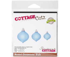 CottageCutz Basics Dies 3/Pkg-Bulb Largest 2.9&quotX3.7"