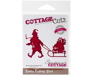 CottageCutz Elites Die-Santa Pulling Sled 3.8&quotX2.7"