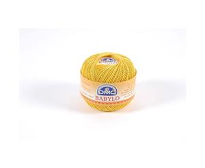 DMC Babylo 10 Crochet Cotton 50g Ball 725 Golden Yellow