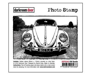 Darkroom Door Cling Stamp 4.5&quotX3"-VW Beetle