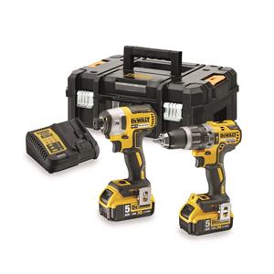 DeWALT 18V 2 Piece Cordless Combo Kit With 2 x 5.0Ah Batteries