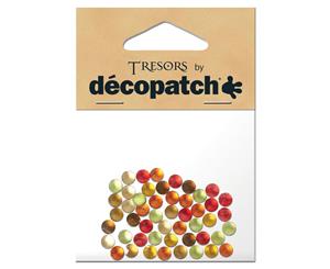 Decopatch BSJ107 Set Of 50 Round Tresors Accessories (Yellow / Red)