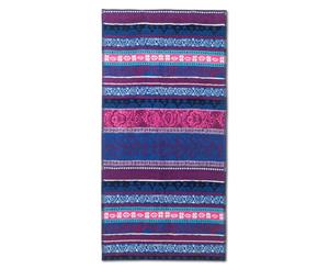 Desigual Bath Towel - 100% Cotton - 86 x 160cm - Boho Jeans Stripes