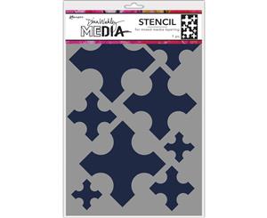 Dina Wakley - Media Stencils 9 inch X6 inch - Large Medieval Crosses