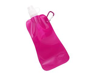 Doozie 450ml Collapsible Portable Water Drink Bottle Gym Sports Kids Adult Pink