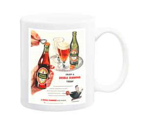 Double Diamond 1950 Beer Advert Poster Mug - 11 Fluid Oz