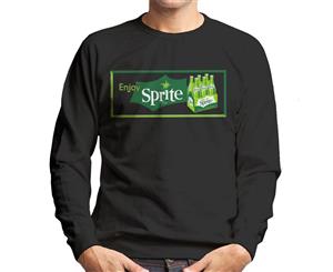 Enjoy Sprite Vintage Crate Logo Men's Sweatshirt - Black