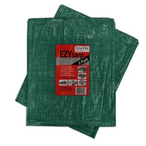 Ezy Tarp 1.1 x 1.7m 70gsm Tarpaulin - 2 Pack