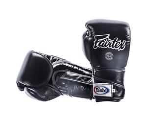 FAIRTEX-Angular Full Wrist Closure Sparring Gloves/Black (BGV6)