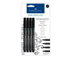 Faber Castell - Mix & Match Pitt Artist Pens - Black Essential