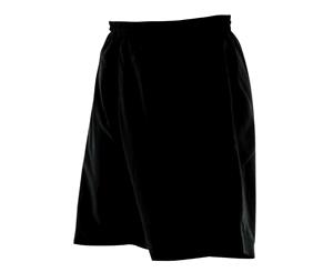 Finden & Hales Mens Microfibre Sports Short (Black) - RW449