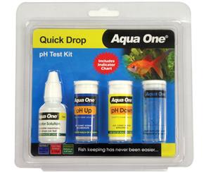 Fish Tank Aqua One Quick Drop Aquarium Fresh Water PH Test Kit 6 to 7.8