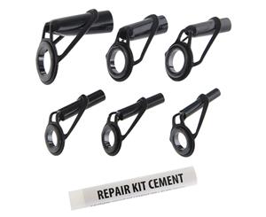 Fishtech Rod Tip Repair Kit 6-Piece with Quick Dry Cement