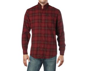 G.H. Bass & Co. Mens Fireside Cotton Flannel Button-Down Shirt