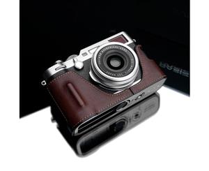 Gariz HG-X100FBR Brown Leather Camera Half Case for Fujifilm Fuji X100F