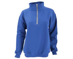 Gildan Adult Vintage 1/4 Zip Sweatshirt Top (Royal) - BC1408