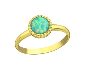 Gold Opal Midi Ring