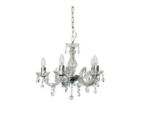 Grace Marie Therese 5 Light Chandelier Chrome