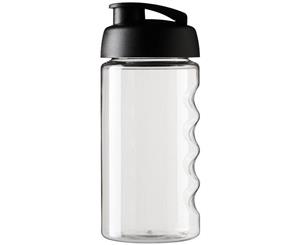 H2o Bop 500Ml Flip Lid Sport Bottle (Transparent/Solid Black) - PF2852