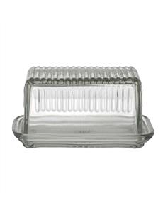 Hemingway Glass Butter Dish