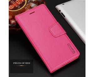 Hot Pink For Apple iPhone XS MAX Luxury Hanman Leather Wallet Flip Case Cover