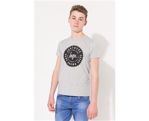 Hype Grey Cog Logo Kids Kids Unisex T-Shirt - Grey