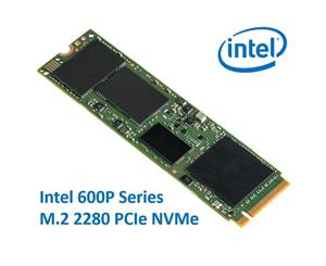 Intel 600P Series M2 2280 256GB SSD PCIe NVMe 1570/540MB/S 71K/112K IOPS 16 Million Hours MTBF Solid State Drive 5yrs Wty