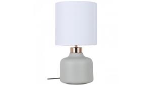 Jamie Grey Cement Bedside Lamp