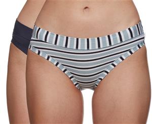 Jockey Women's Comfort Classics Bikini Underwear 2-Pack - Stripe Blue