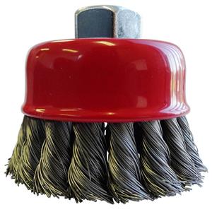 Josco 75mm Multi-Thread XHD-Steel Twist Knot Wire Cup Brush