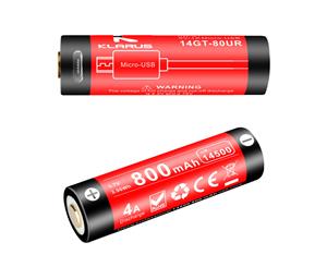 Klarus 800mAh USB Rechargeable 14500 Battery