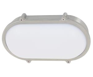 LEDlux Bounty LED Medium Oval Bunker in Aluminium