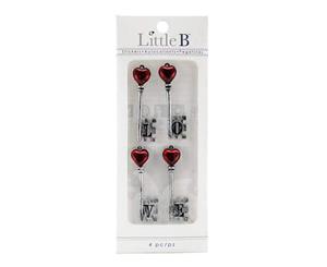 Little B Mini Stickers - Love Keys