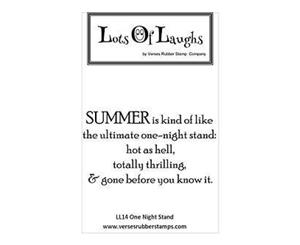 Lots Of Laughs Cling Mounted Stamp 4.5In.X6.5In. One Night Stand