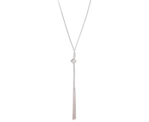 Lovisa Silver Chain Tassel And Knotted Lariat Necklace