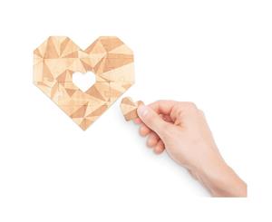 Luckies of London You Complete Me Wooden Jigsaw Heart Set