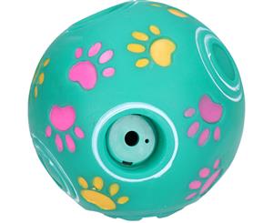 Med Green Soundbite Dog Treat Ball Dispenser Interactive Slow Feed Puppy Toy