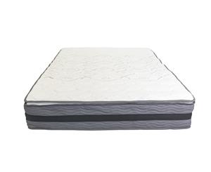 Memory Foam Deluxe Pillow Top Pocket Spring Comfortable Instant Mattress in a Box - Queen Sized Bed