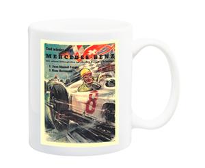 Mercedes Benz Racing Poster Mug - 11 Fluid Oz