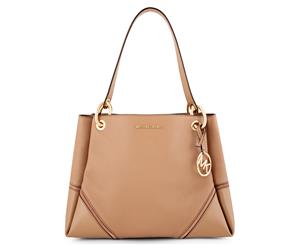 Michael Kors Nicole Large Shoulder Tote Bag - Khaki